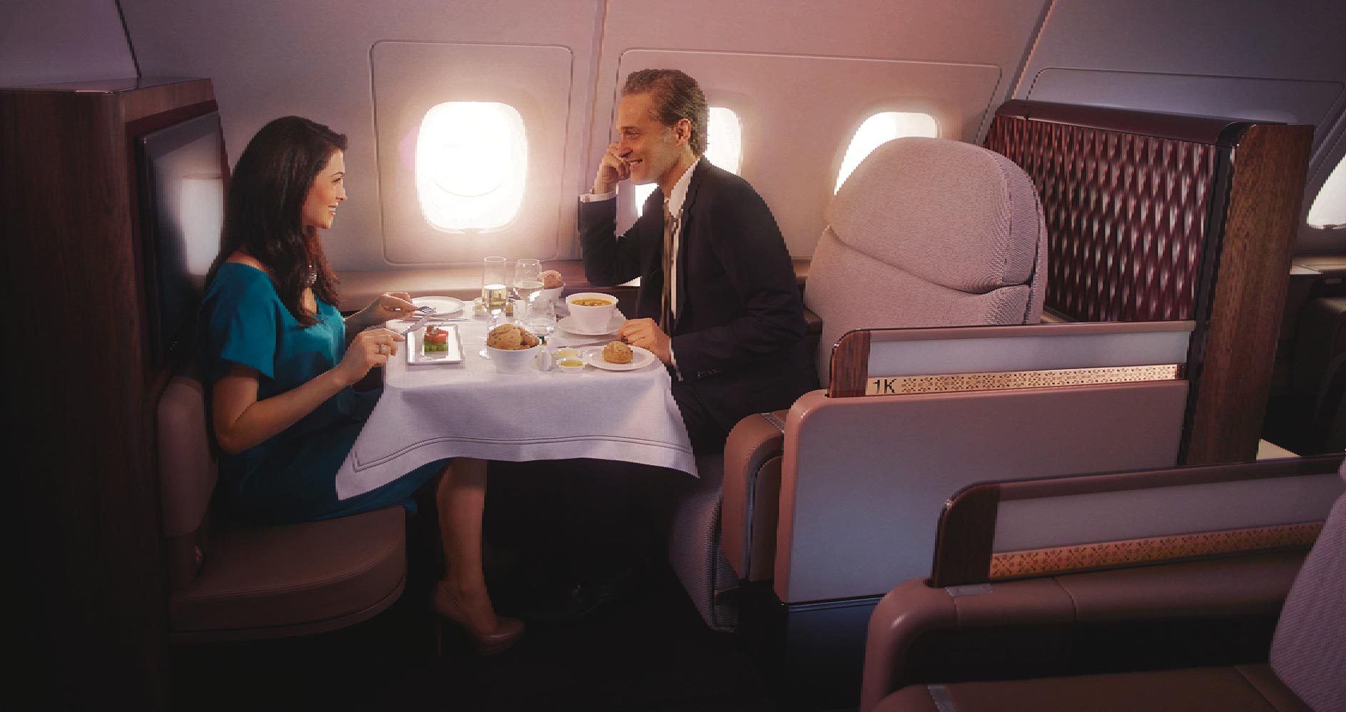 Fine dining in the sky